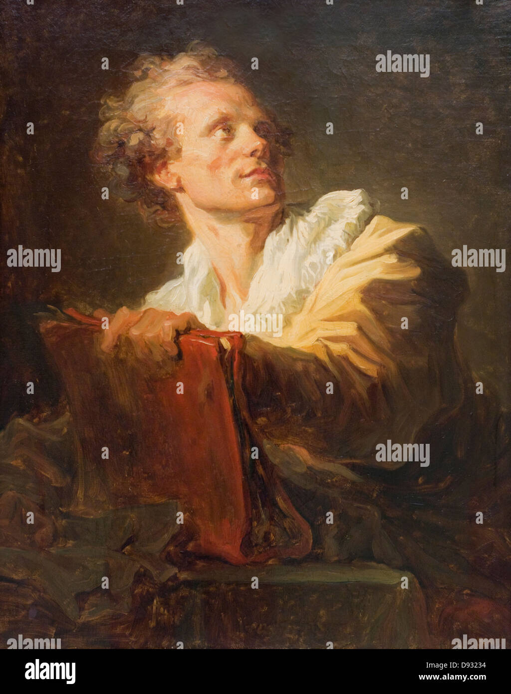 Jean-Honoré Fragonard Ritratto d'onu jeune artiste - Ritratto di una giovane artista 1769 XVIII secolo Parigi - Museo del Louvre Foto Stock