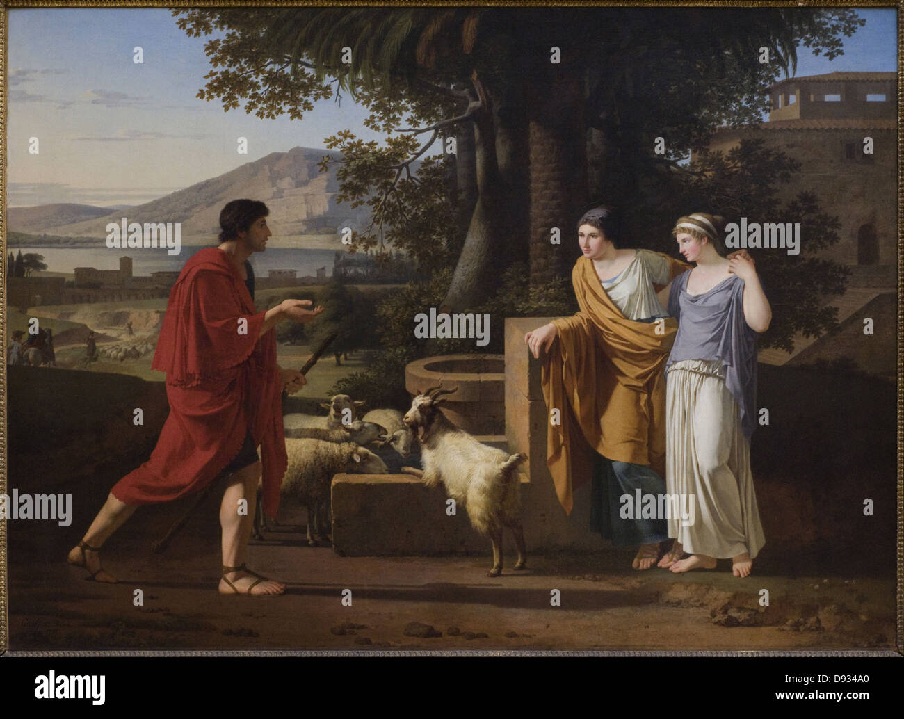 Louis Gauffier Giacobbe venant trouver Les Filles de L ano 1787 Museo Louvre - Paris Foto Stock