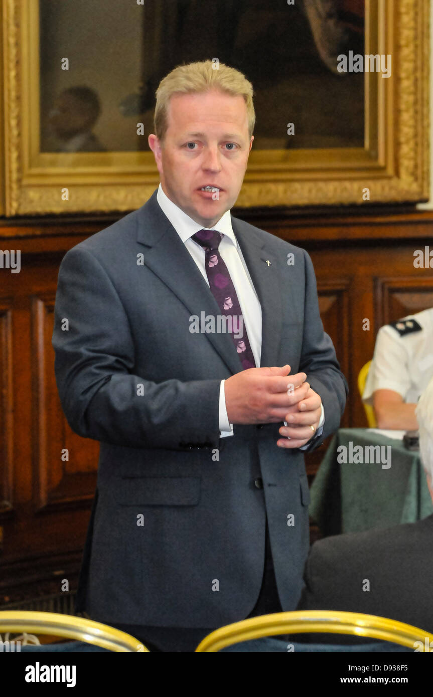 Belfast, Irlanda del Nord. Il 10 giugno 2013. Andrew Irvine, Belfast City Centre Manager Foto Stock