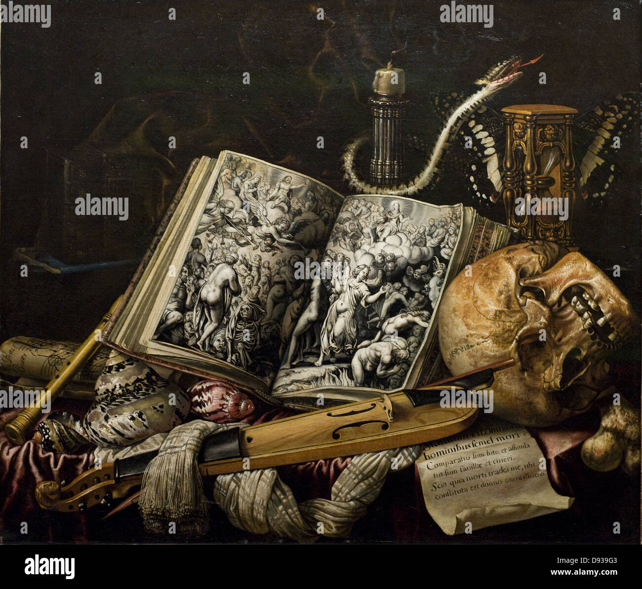 Simon Renard de Vanité Saint-André - Vanity XVII secolo Scuola di francese al museo del Louvre - Paris Foto Stock