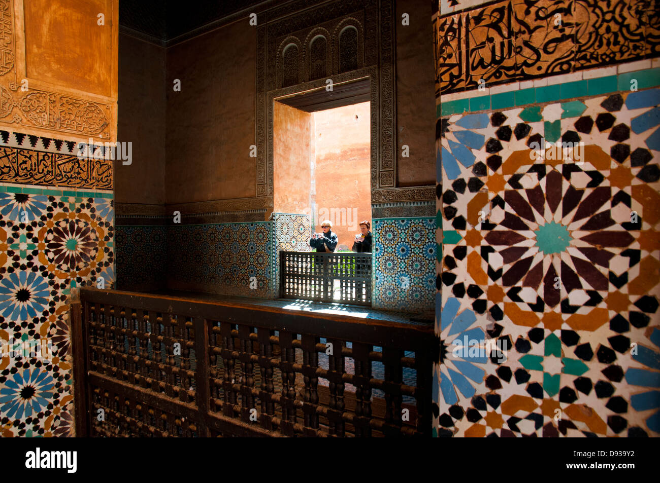 Tombe Saadiane, Marrakech, Marocco, Africa del Nord. Foto Stock