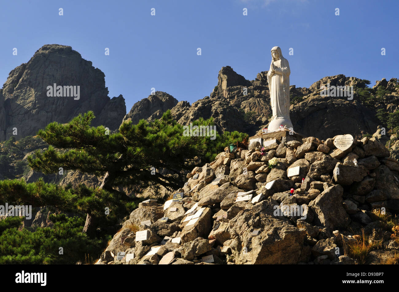 Notre Dame de la Neige al Col de Bavella, Alta Rocca Regione, Corse-du-Sud, Corsica, Francia Foto Stock