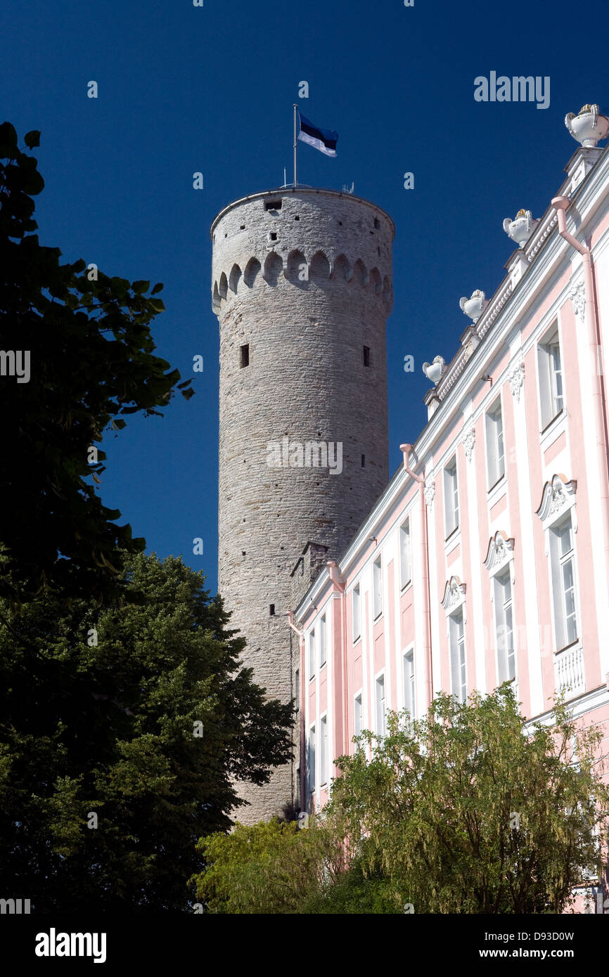 La collina di Toompea, Tallinn, Estonia. Foto Stock