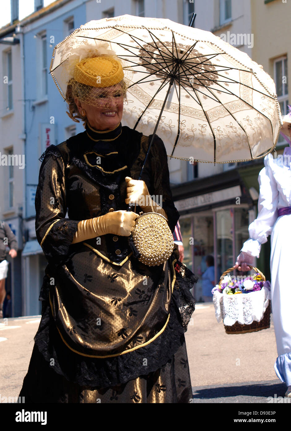 Ilfracombe celebrazione Vittoriano Parade, Devon, Regno Unito 2013 Foto Stock