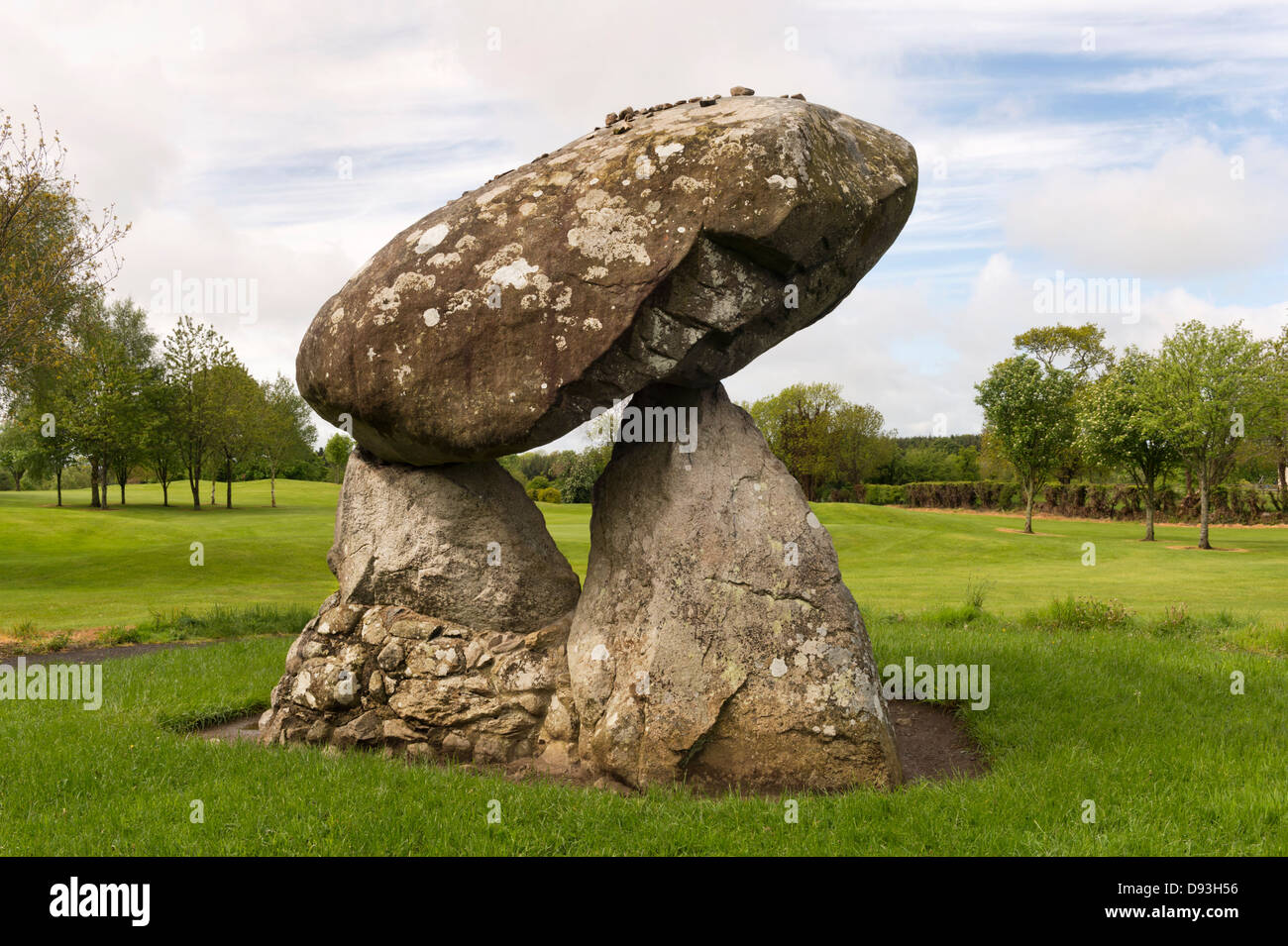 Proleek tombe megalitiche, Ballymascanlan, Repubblica di Irlanda Foto Stock