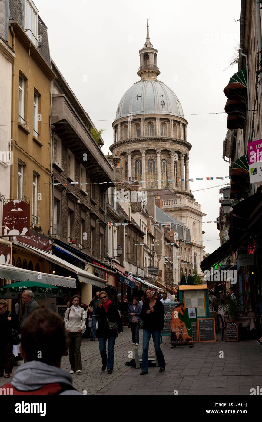 Cattedrale a Boulogne-sur-Mer Francia Europa Foto Stock