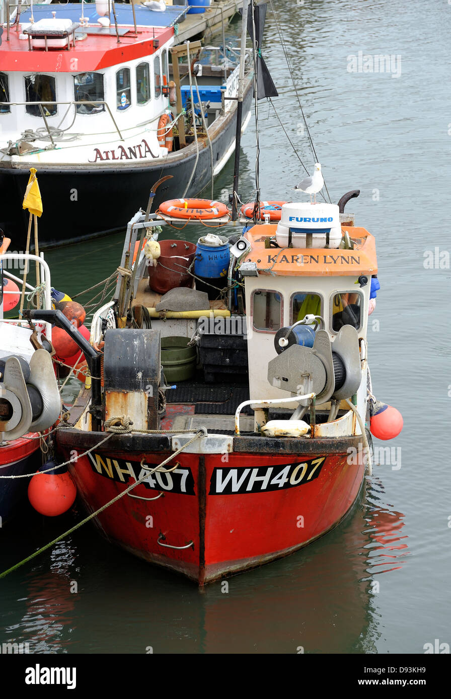 Barche da pesca Weymouth Dorset England Regno Unito Foto Stock