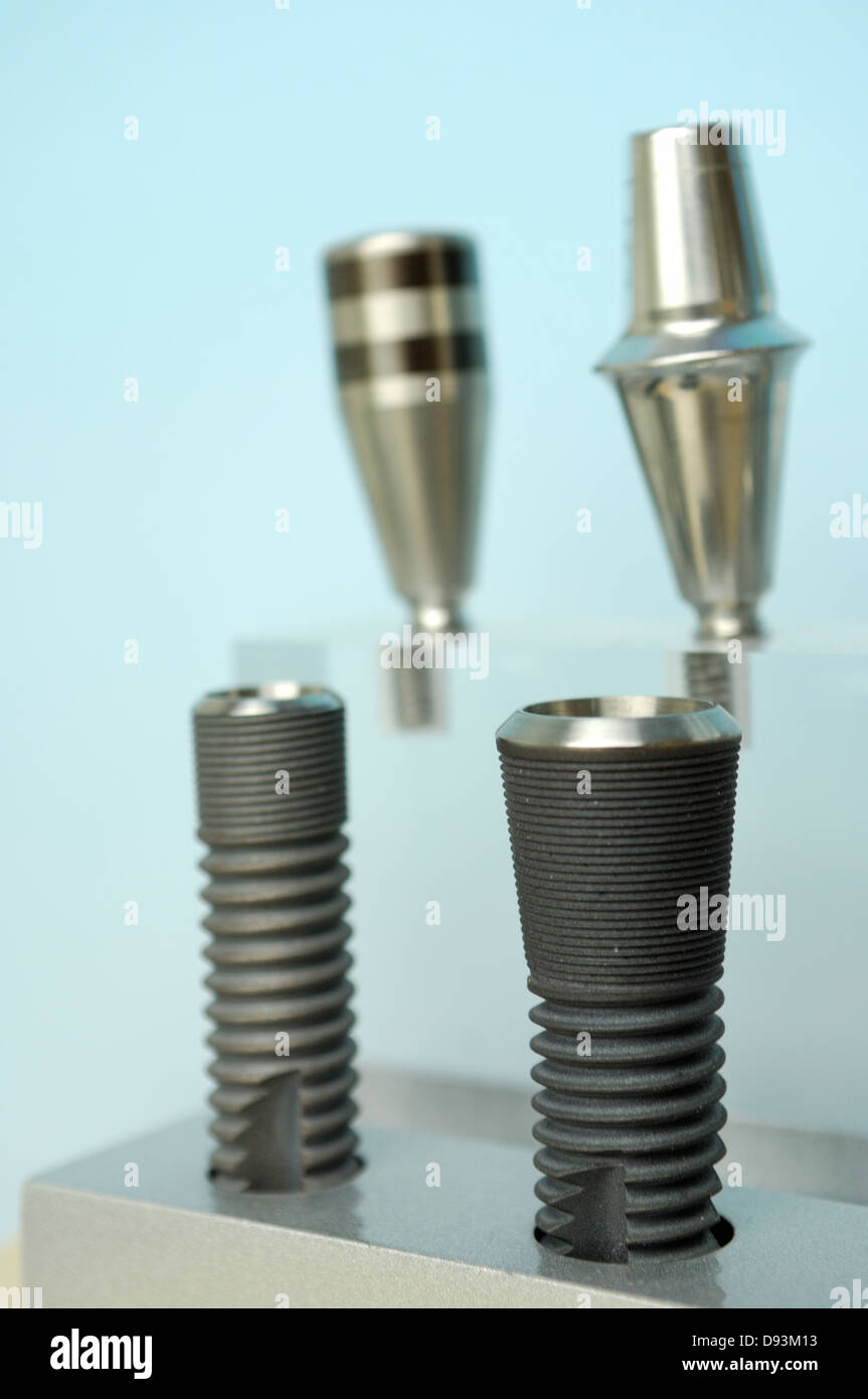 Attrezzature per la chirurgia dentale. Foto Stock