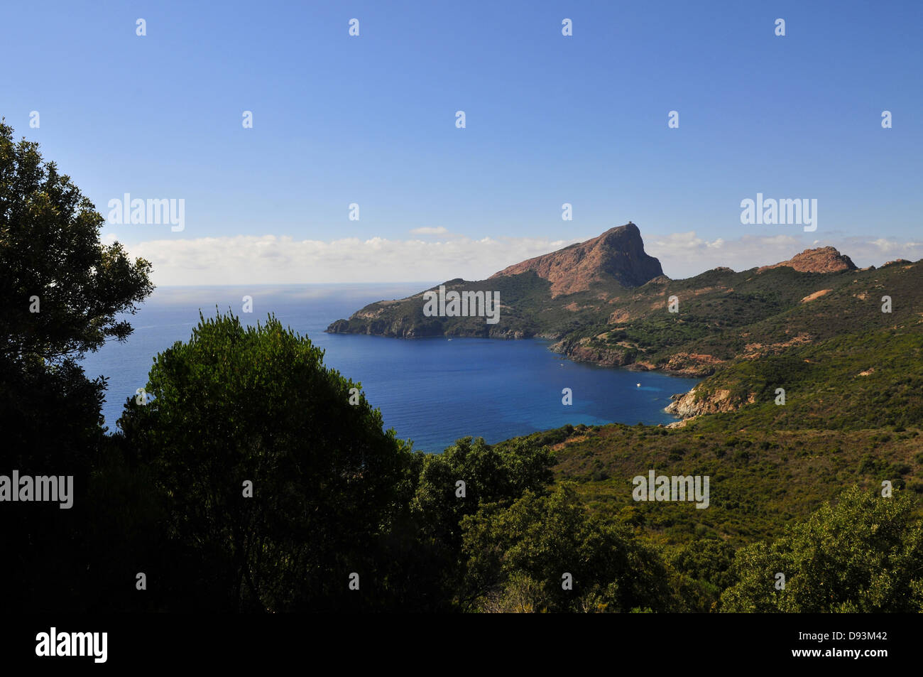 Capo Rosso, Corsica, Francia Foto Stock