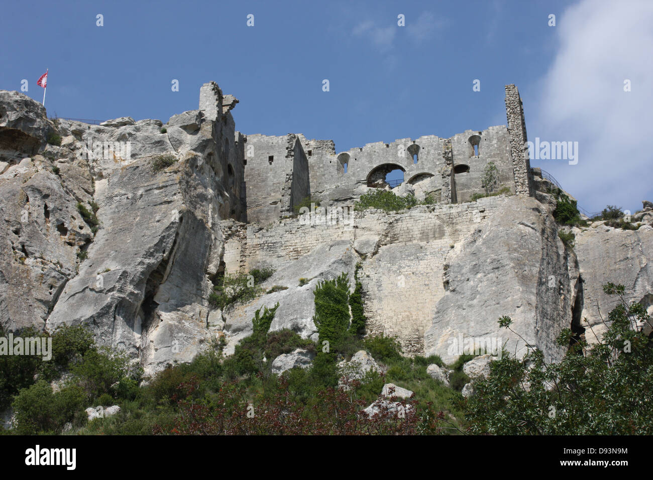 Chateau des Baux de Provence Foto Stock