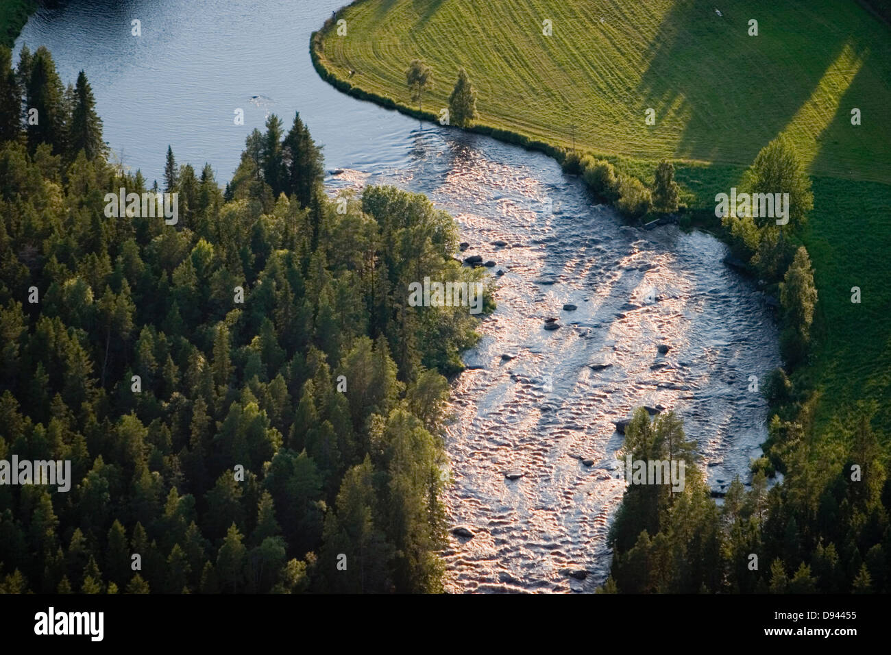 Paesaggio di acqua, Svezia. Foto Stock