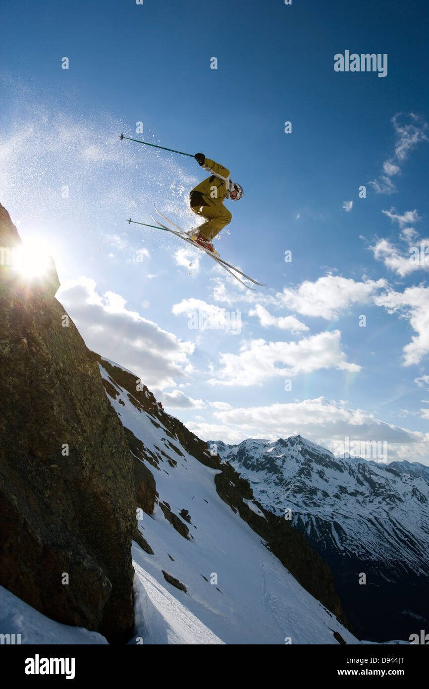 Offpist sci. Foto Stock