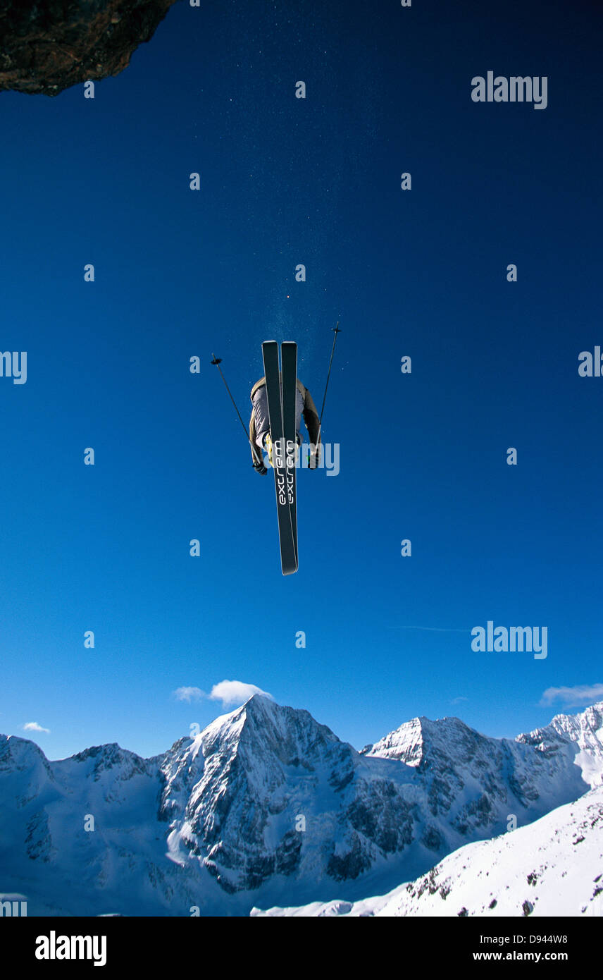 Offpist sci. Foto Stock