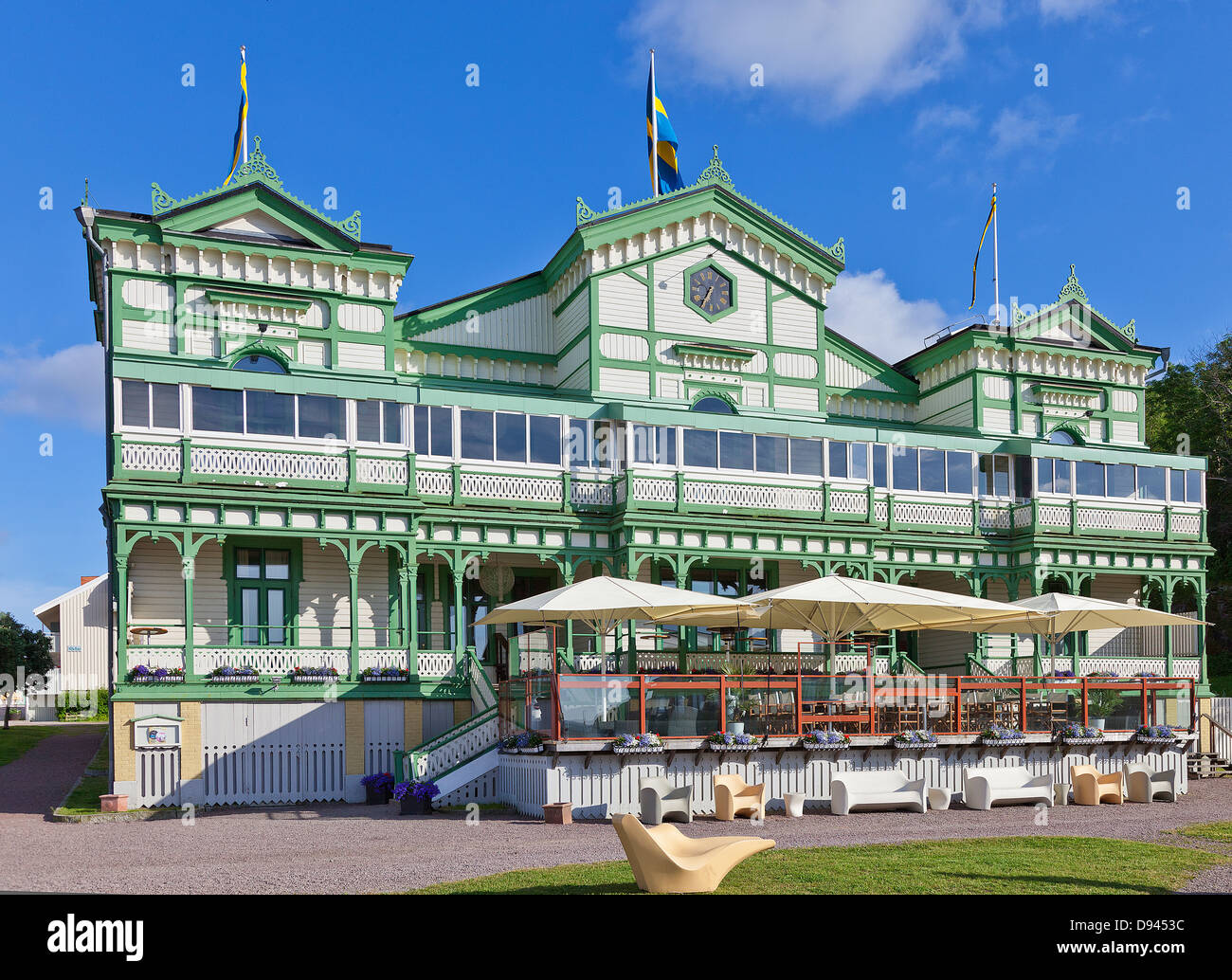 Facciata del ristorante Foto Stock