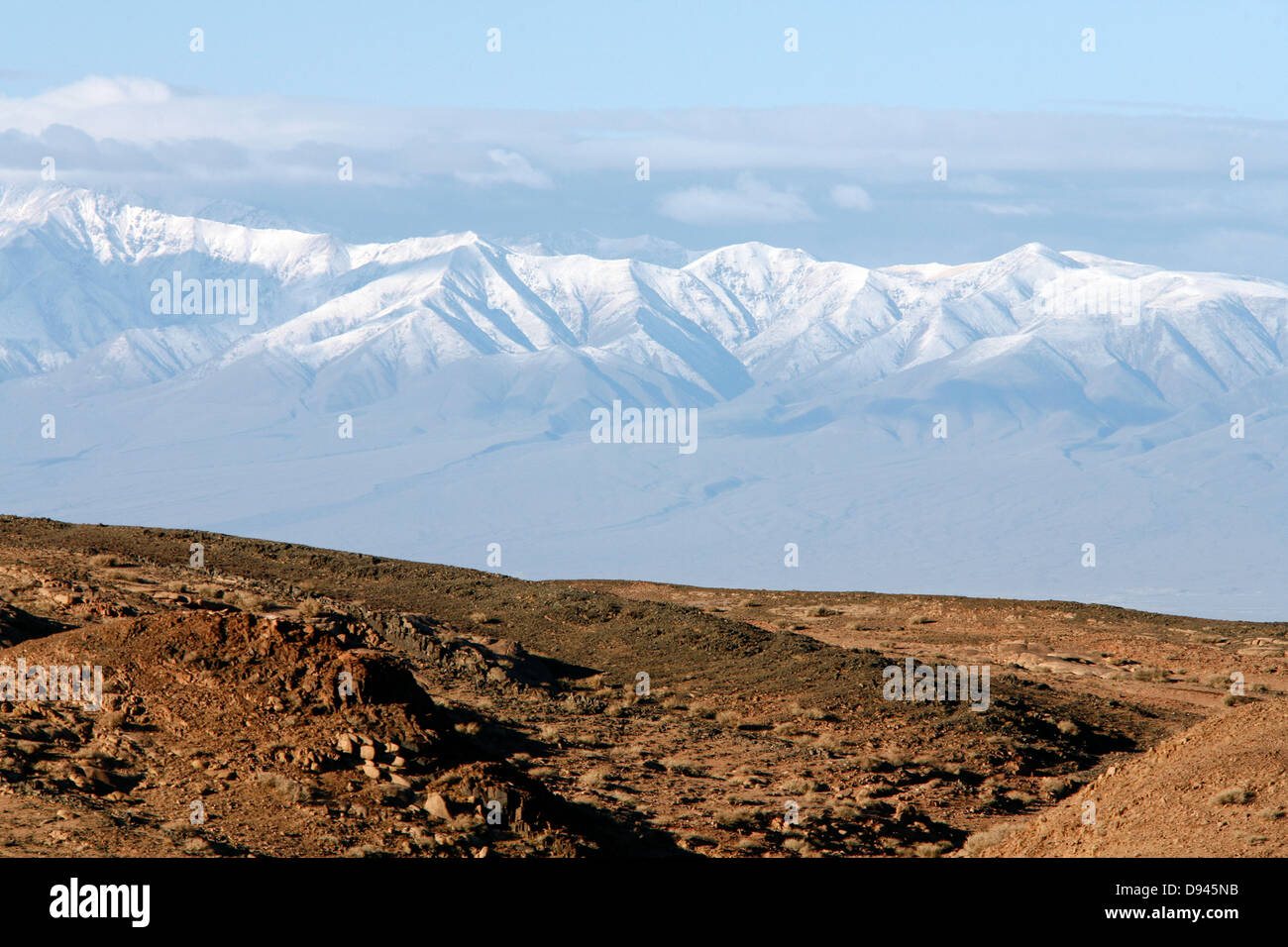Vasto paesaggio, il nord-ovest della Mongolia. Foto Stock