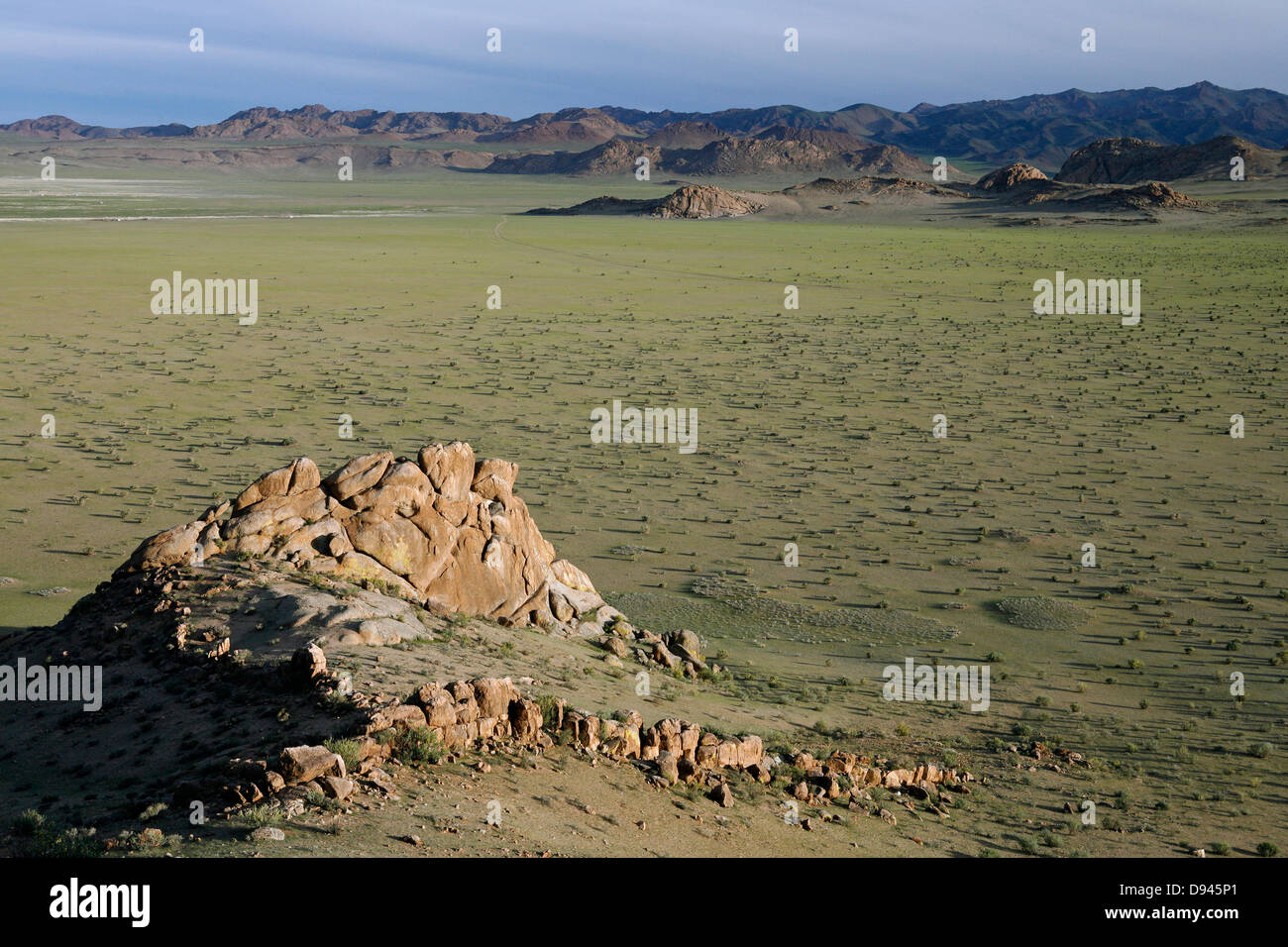 Paesaggio arido, il nord-ovest della Mongolia. Foto Stock