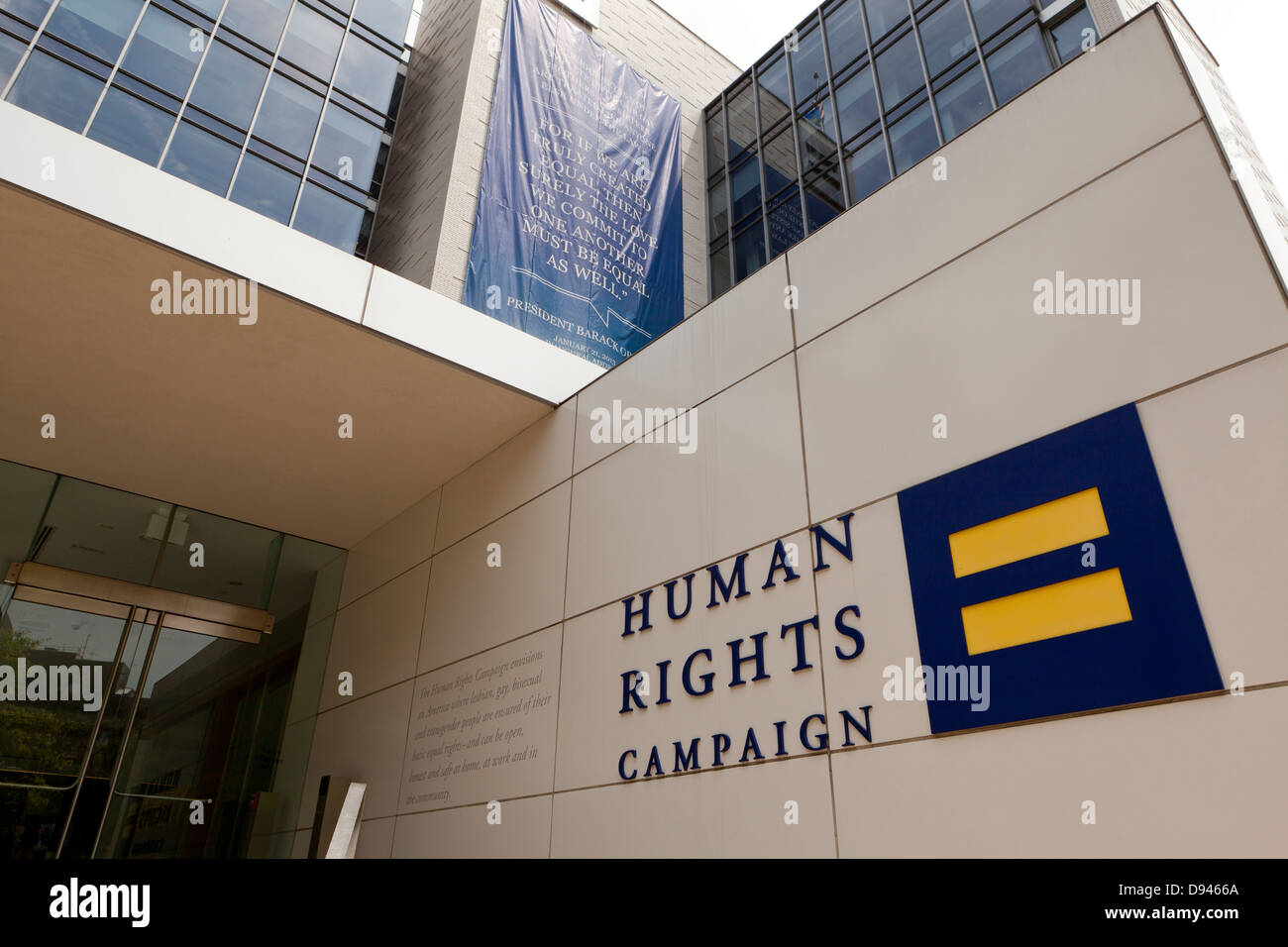 La campagna sui diritti umani edificio - Washington DC, Stati Uniti d'America Foto Stock