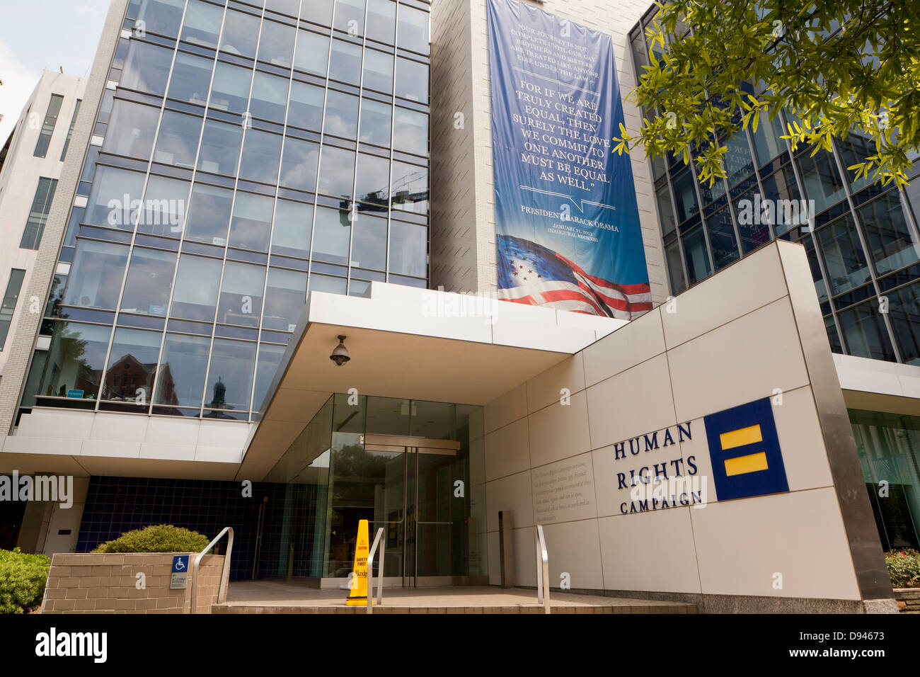 La campagna sui diritti umani edificio - Washington DC, Stati Uniti d'America Foto Stock