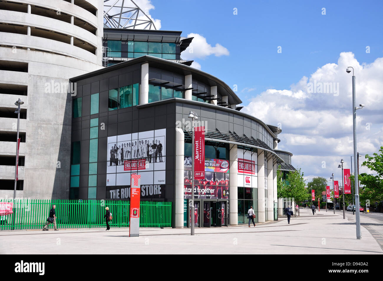 Il negozio di Rugby a Stadio di Twickenham e Stadio di Twickenham, Greater London, England, Regno Unito Foto Stock