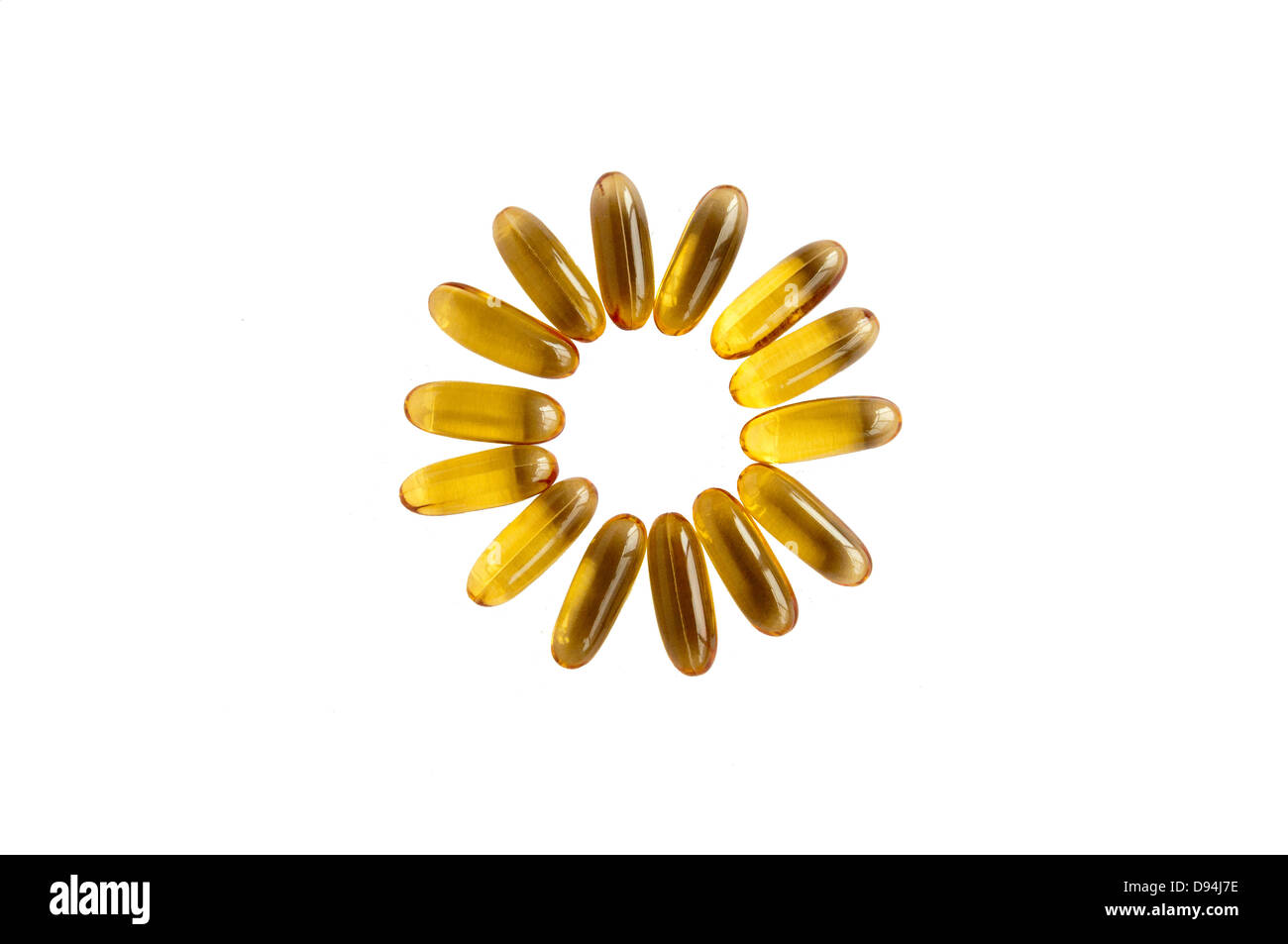 olio di pesce Foto Stock