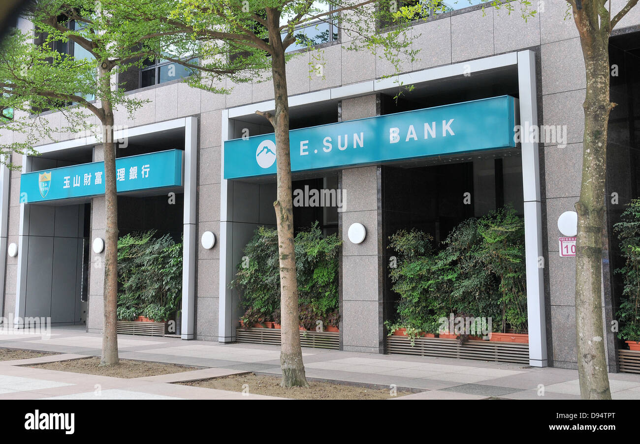 E. Sun Bank Taipei Taiwan Foto Stock