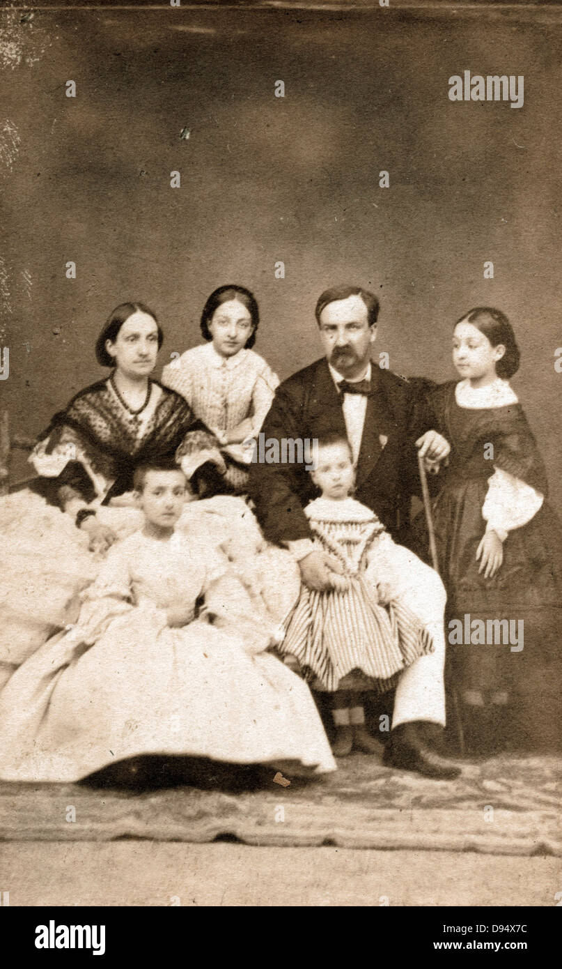 Il duca de Montpensier e famiglia, 1868, da Juan Laurent Foto Stock