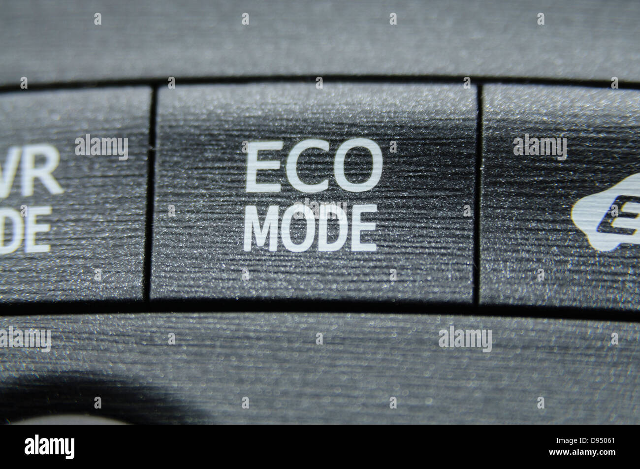 Pulsante modalità Eco su un 2012 Toyota Prius Foto Stock