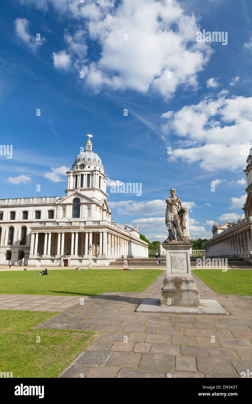 La Old Royal naval College di Greenwich, Londra, Inghilterra Foto Stock