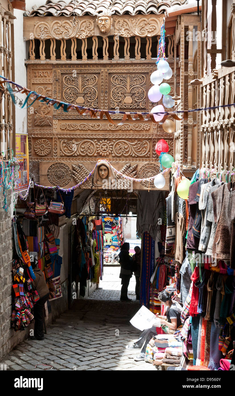Pressione di stallo di souvenir, La Paz, Bolivia Foto Stock