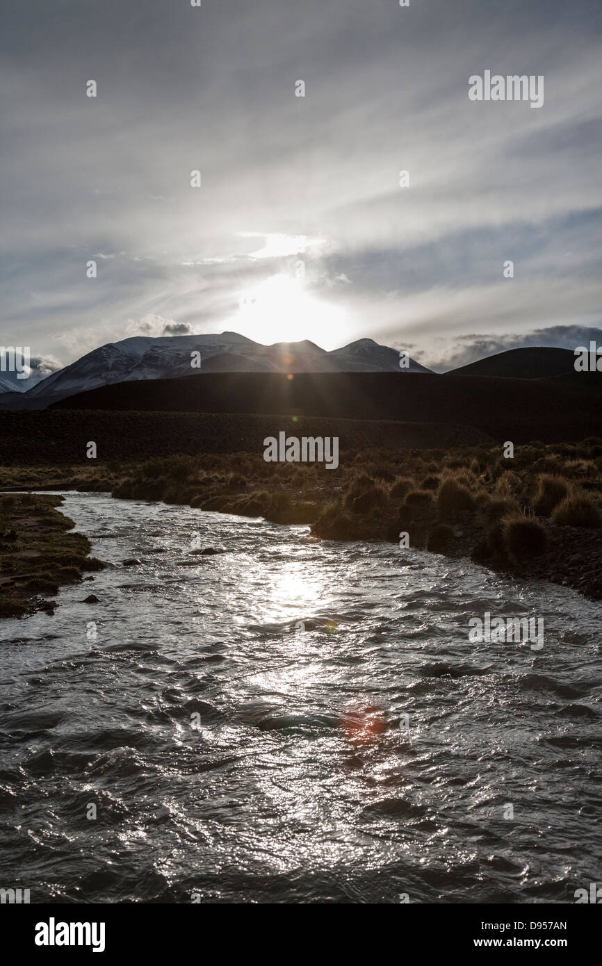 El paso del Diablo, sale Appartamenti Escursioni, Altiplano, Southwest Bolivia Foto Stock