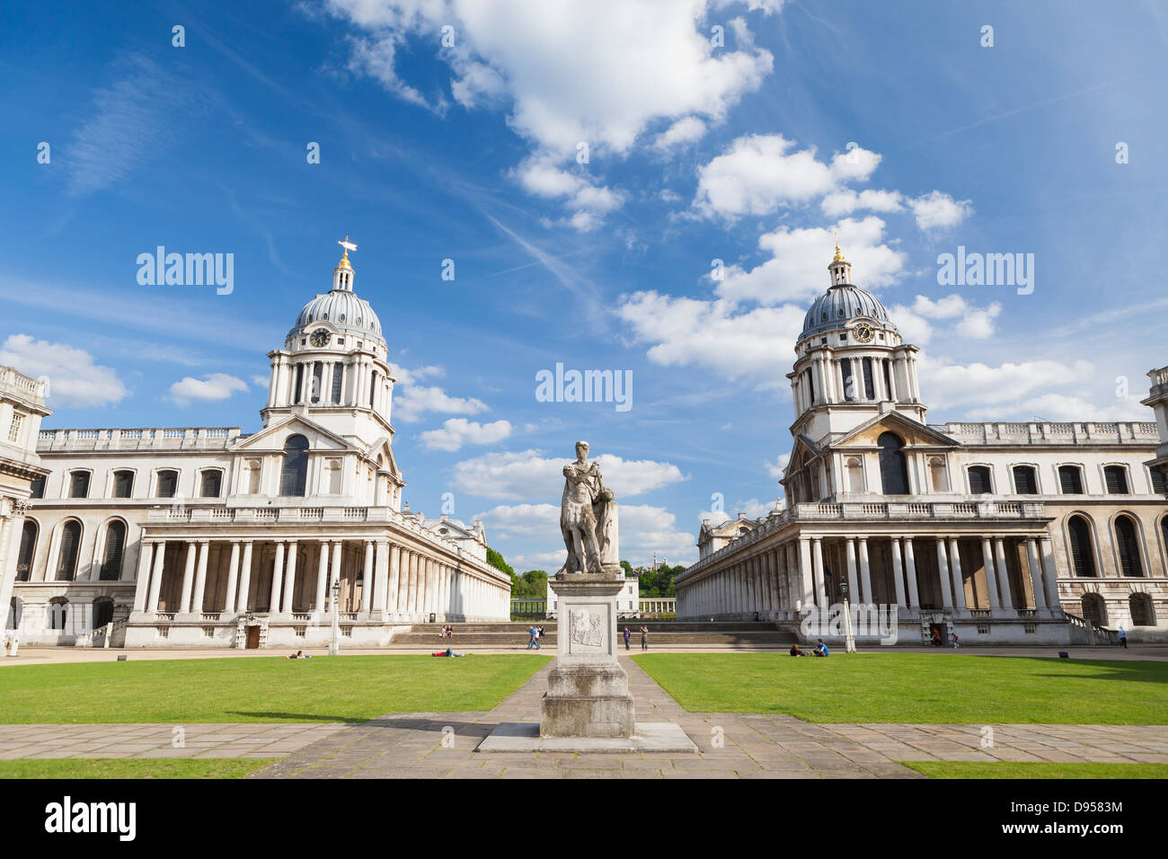 La Old Royal naval College di Greenwich, Londra, Inghilterra Foto Stock