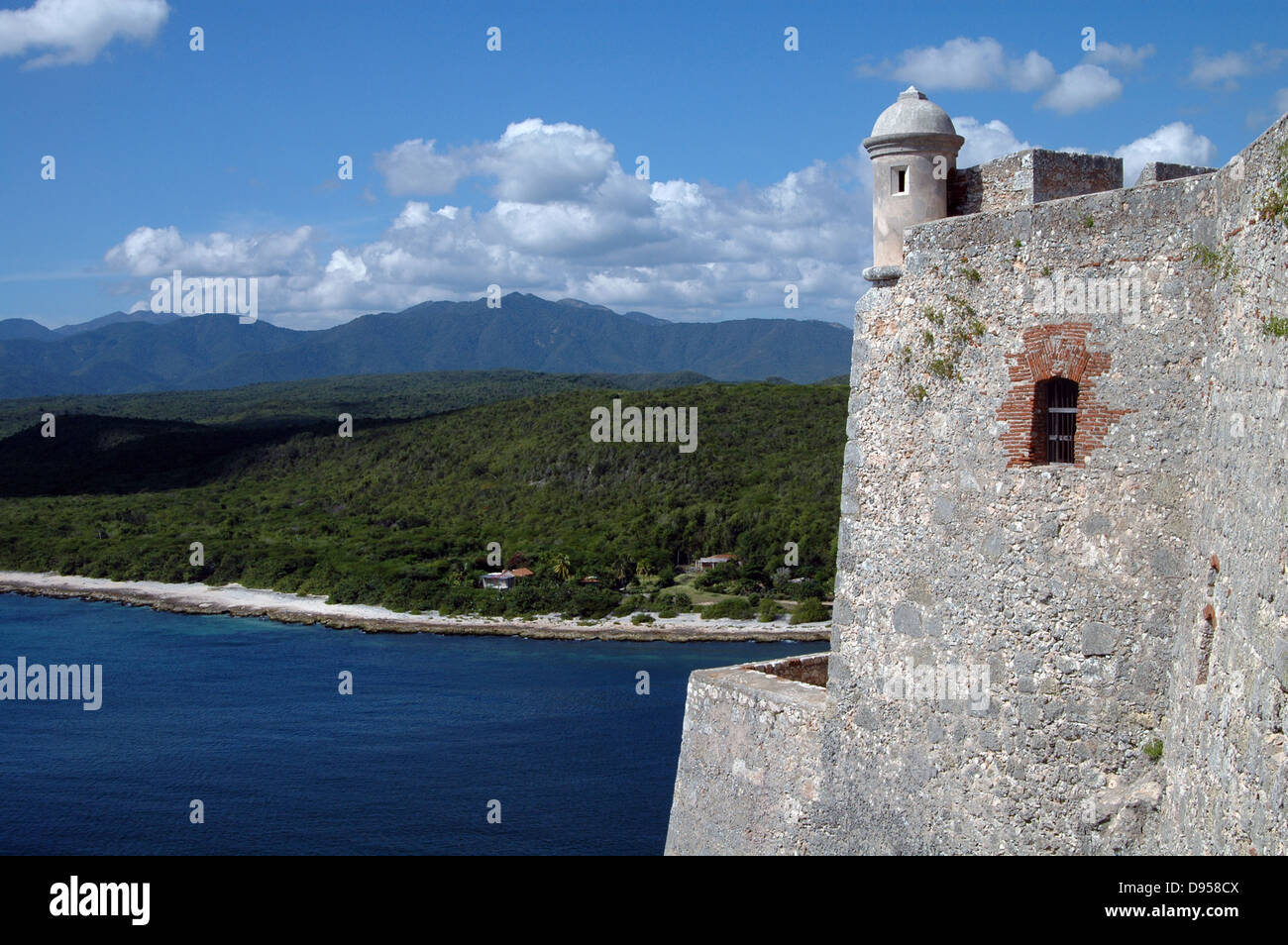 Castillo del Morro di Santiago di Cuba Foto Stock