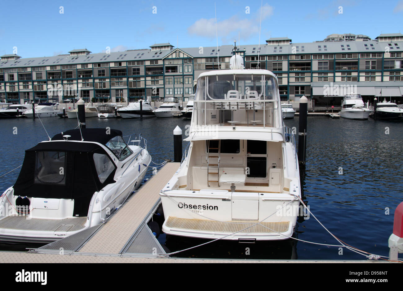 Boat chiamato ossessione di Sydney Foto Stock