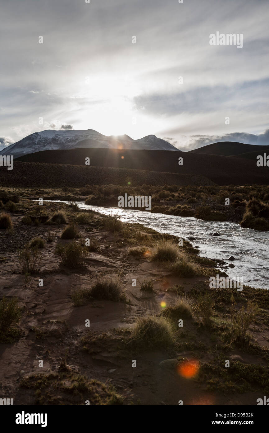 El paso del Diablo, sale Appartamenti Escursioni, Altiplano, Southwest Bolivia Foto Stock
