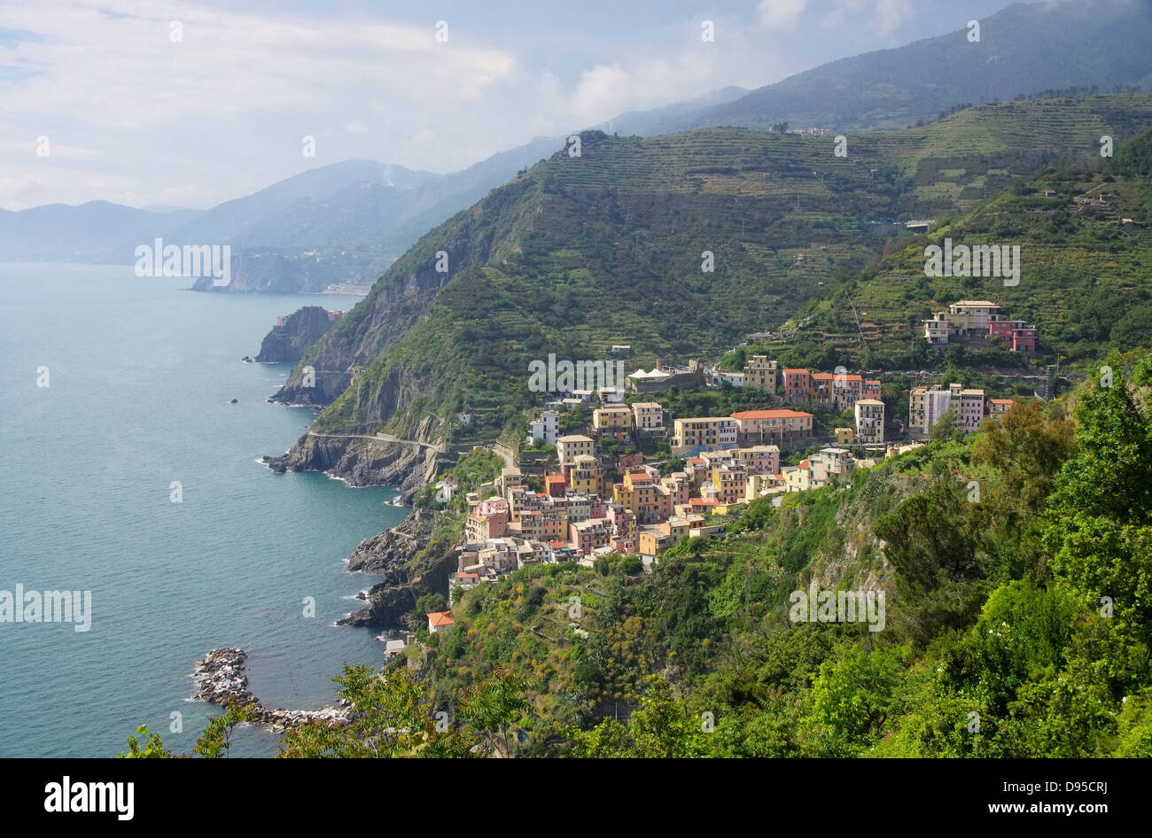 Cinque Terre Riomaggiore 04 Foto Stock