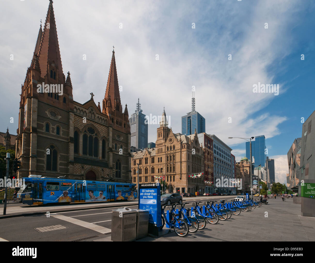 La Cattedrale di St Paul e Melbourne Victoria Australia Foto Stock