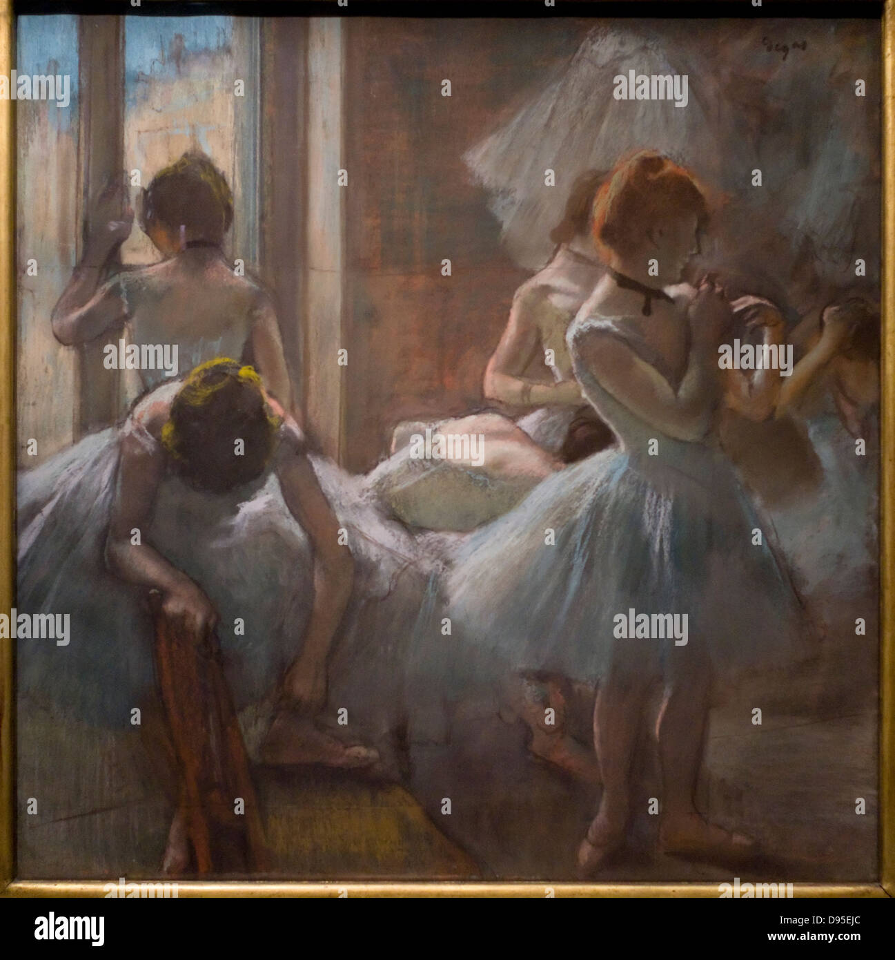 Edgar Degas Danseuses - ballerini 1884-85 Secolo XIX pastello su carta incollato su cartone Museo Orsay - Parigi Foto Stock