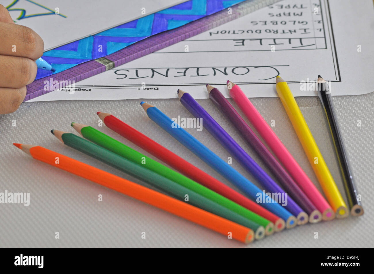 Progetto di lavoro Foto Stock