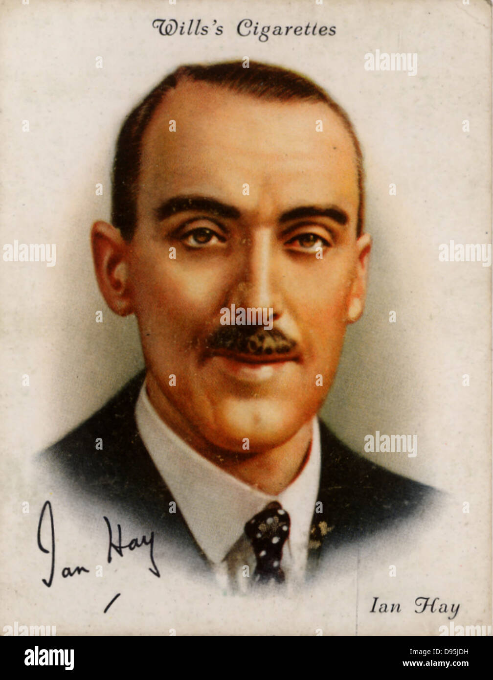 Ian fieno (1876-1952) nome della penna del grande John Hay Beith, Scottish drammaturgo e romanziere popolare. Direttore delle relazioni pubbliche presso l ufficio di guerra 1938-1941. Da una serie di carte di 'celebri autori britannici' (Londra, 1937). Foto Stock