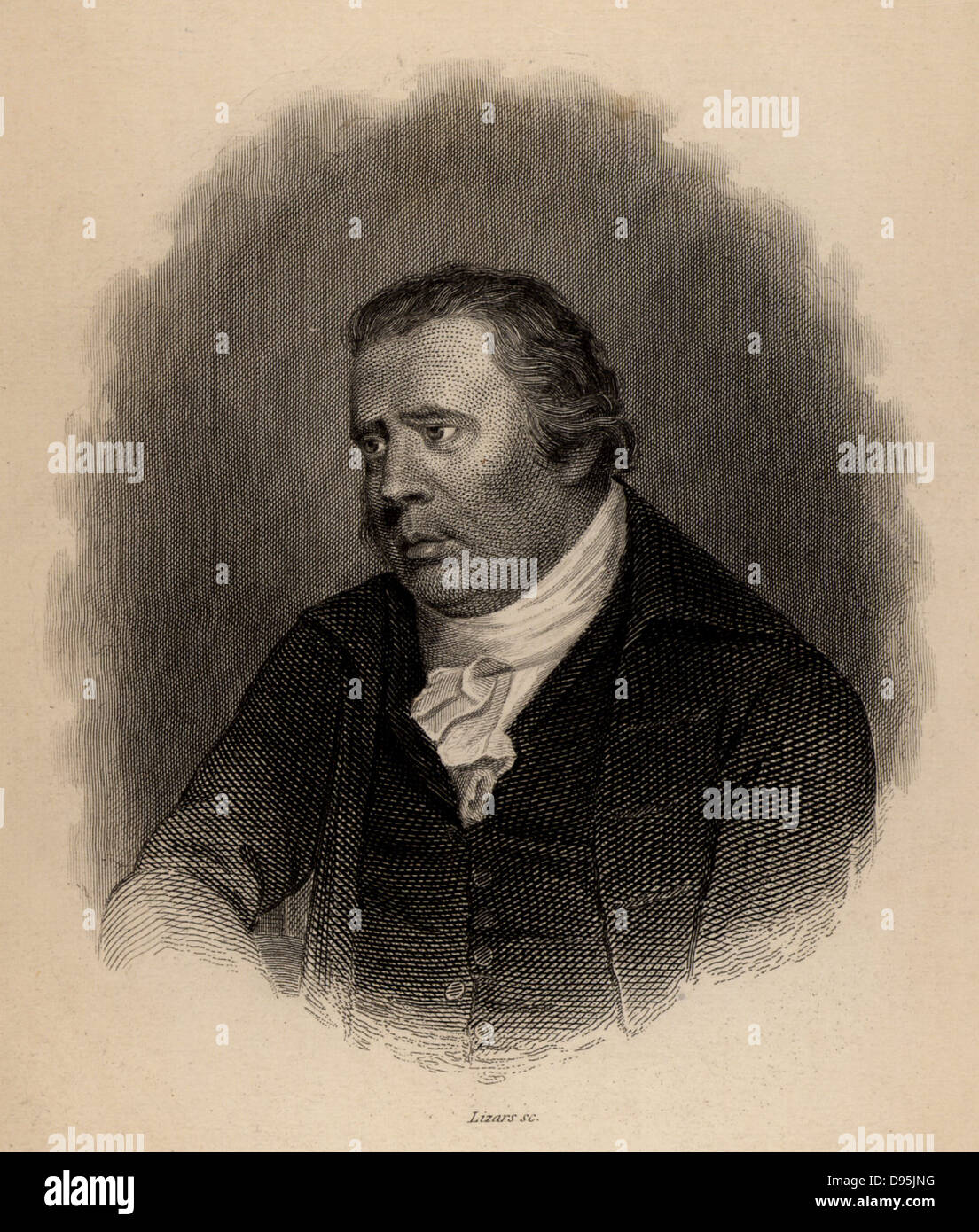 William Smellie (1740-1795) Scottish stampante, naturalista e antiquario. Egli ha completato la prima traduzione in inglese di Buffon's "Storia naturale" (1780). Da 'del naturalista biblioteca" edito da William Jardine (Edimburgo e Londra 1839-1854). Incisione Foto Stock