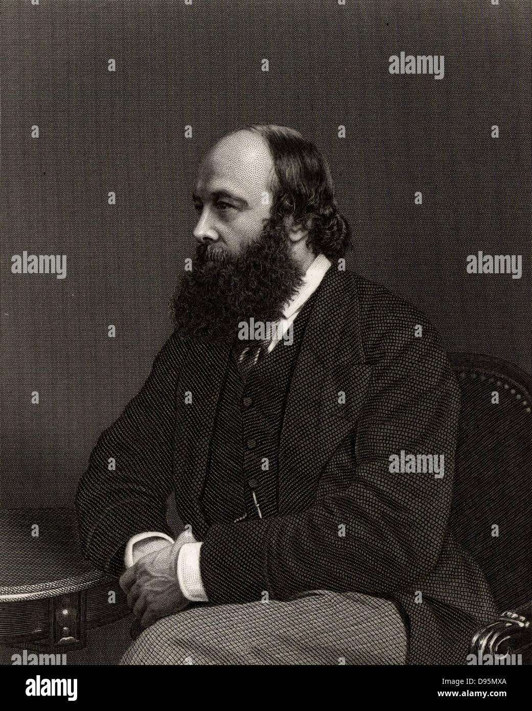 Robert Arthur Talbot Gascoyne Cecil, terzo Marchese di Salisbury (1830-1903) conservatore britannico più. Il primo ministro 1885, 1886, 1895-1902. Incisione c1885. Foto Stock