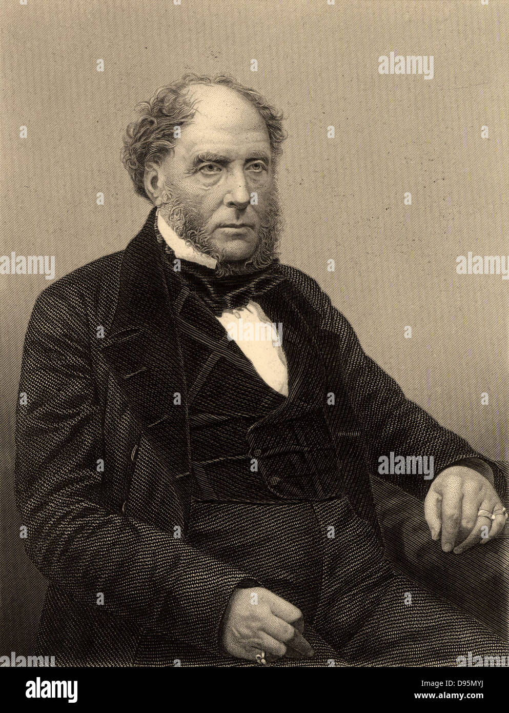 Archibald Alsion (1792-1867) avvocato inglese e storico. Incisione da 'Il mondo di grandi uomini" (London, c1870). Foto Stock