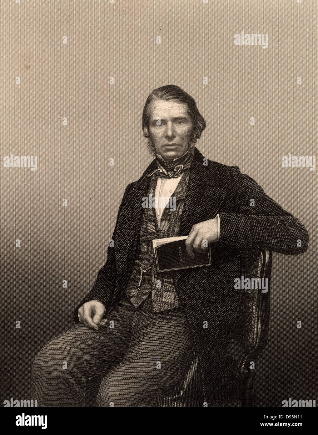 Charles Edward Trevelyan (1807-1876) coloniale britannico e amministratore di un funzionario civile. Governatore di Madras, India, 1859-60. Cognato di Thomas Babington Macaulay. Incisione da "l'Illustrato News del mondo" (London, c1860). Foto Stock