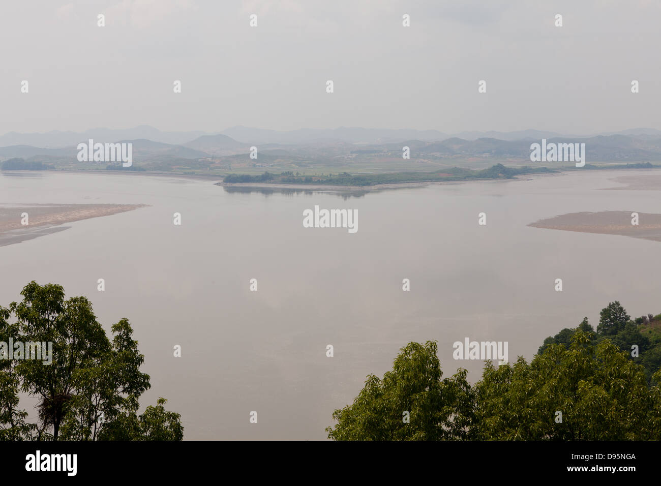 DMZ, Corea del Nord Foto Stock