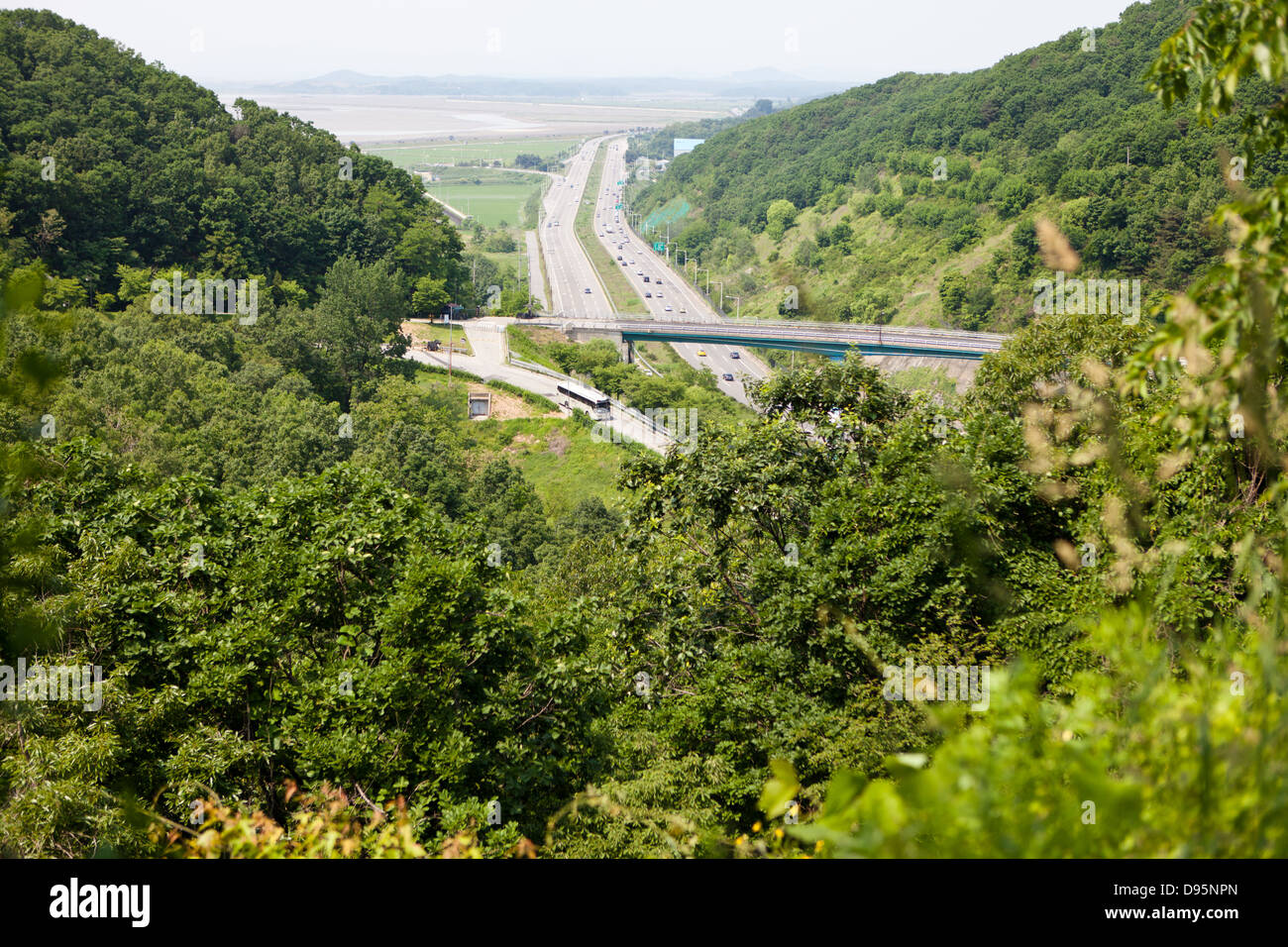 DMZ, Corea del Nord Foto Stock