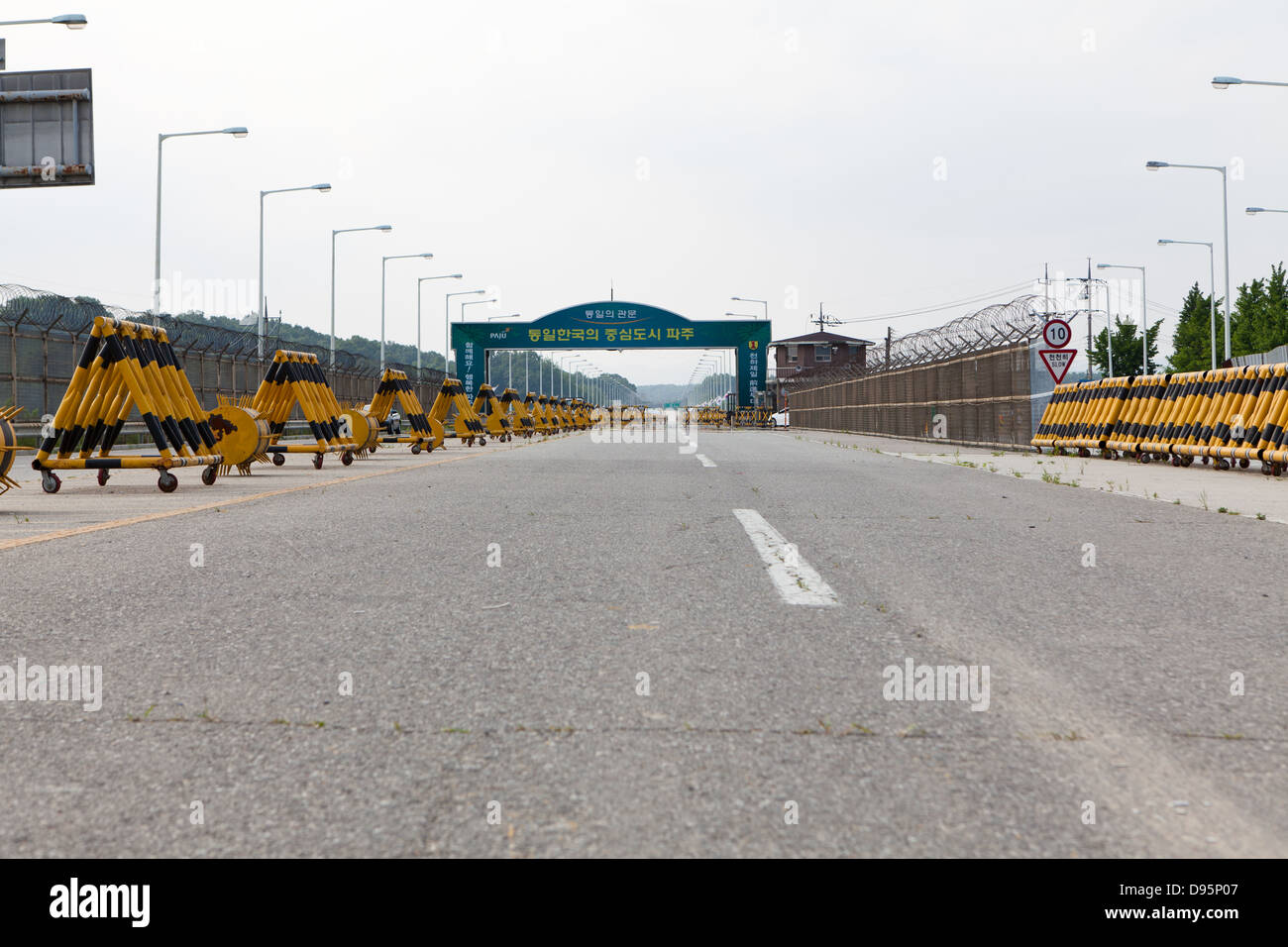 DMZ, Corea del Nord Foto Stock