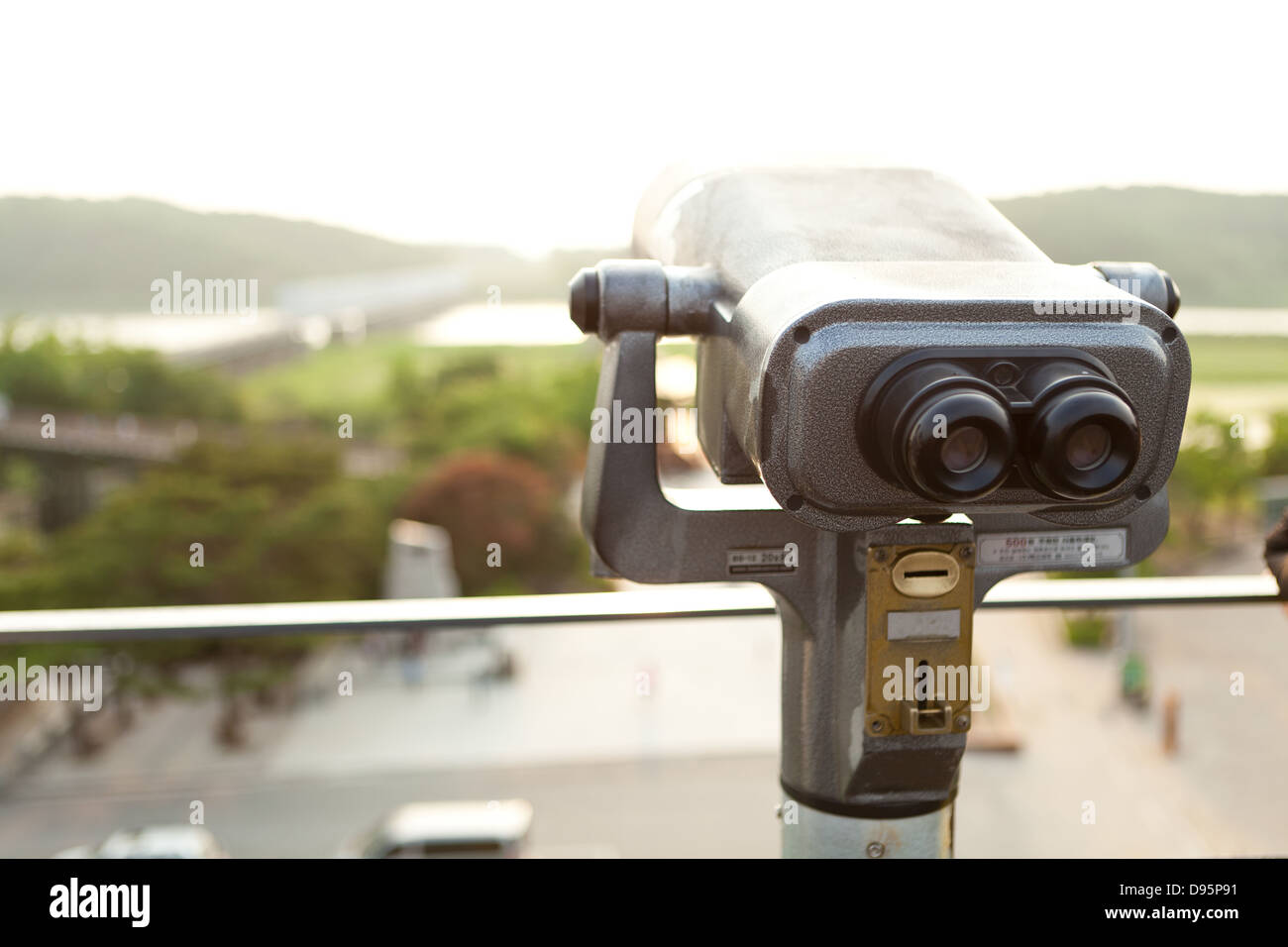DMZ, Corea del Nord Foto Stock
