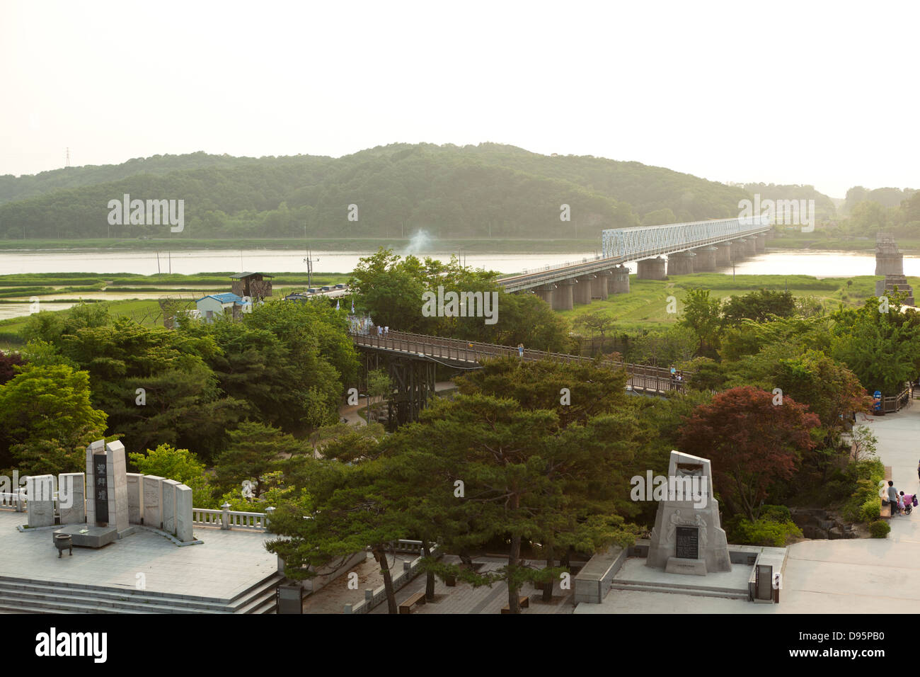 DMZ, Corea del Nord Foto Stock