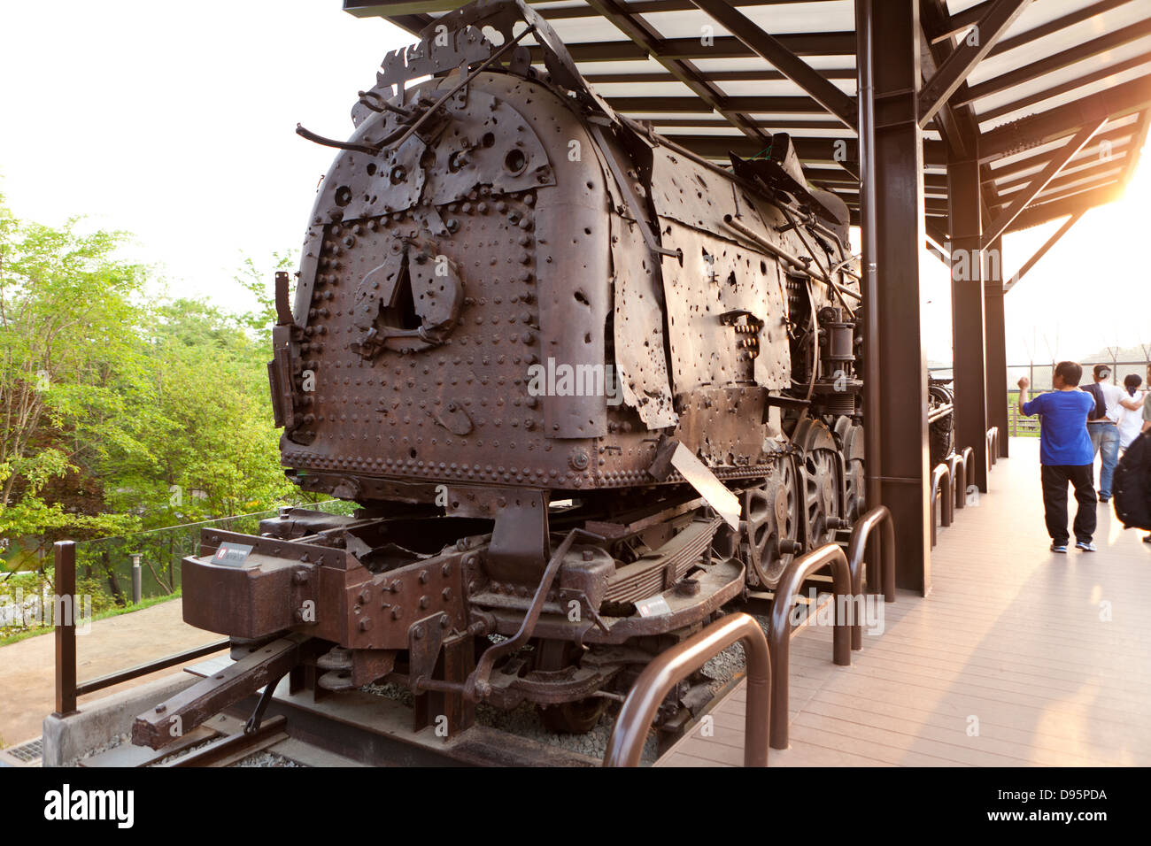 DMZ, Corea del Nord Foto Stock