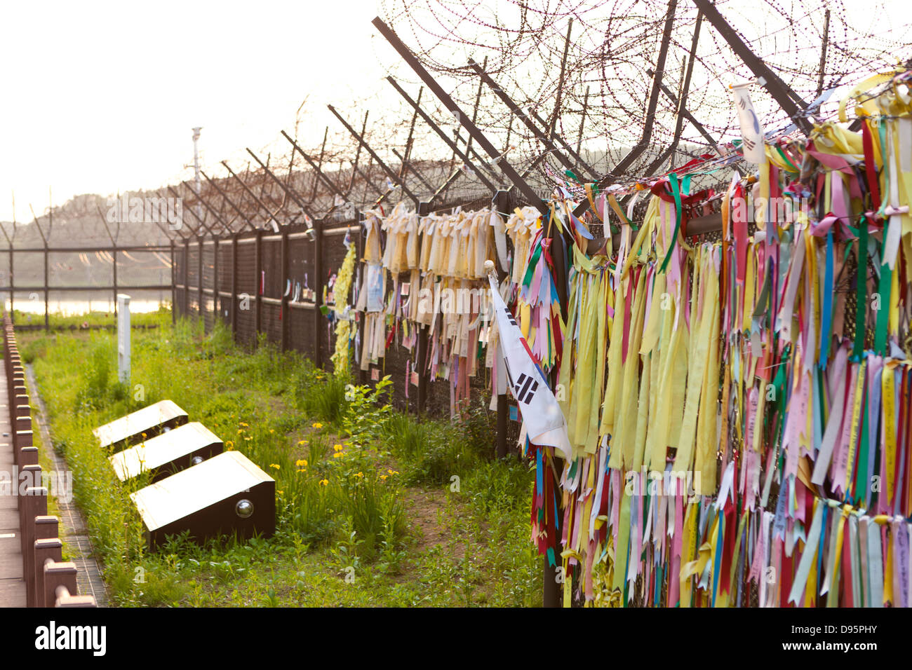 DMZ, Corea del Nord Foto Stock
